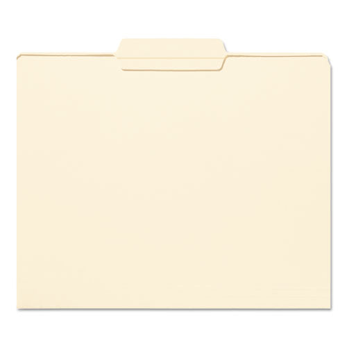Reinforced Tab Manila File Folders, 1-3-cut Tabs, Center Position, Letter Size, 11 Pt. Manila, 100-box