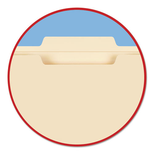 Reinforced Tab Manila File Folders, 1-3-cut Tabs, Center Position, Letter Size, 11 Pt. Manila, 100-box