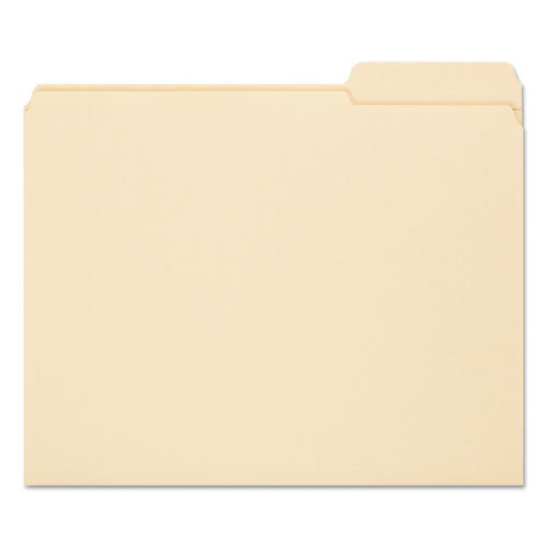 Reinforced Tab Manila File Folders, 1-3-cut Tabs, Right Position, Letter Size, 11 Pt. Manila, 100-box