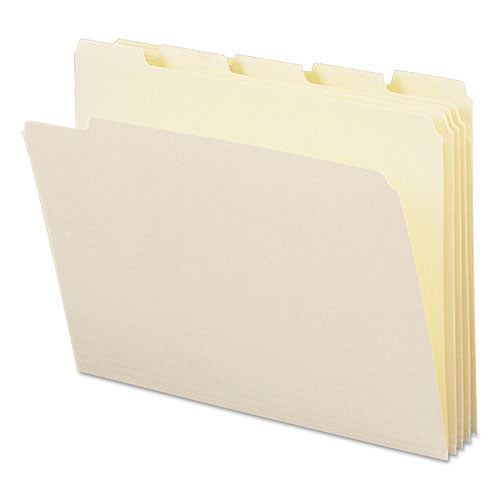 Manila File Folders, 1-5-cut Tabs, Letter Size, 100-box