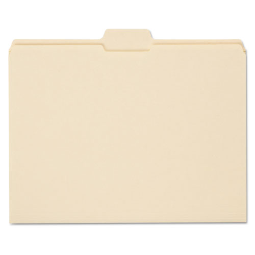 Reinforced Tab Manila File Folders, 1-5-cut Tabs, Letter Size, 11 Pt. Manila, 100-box