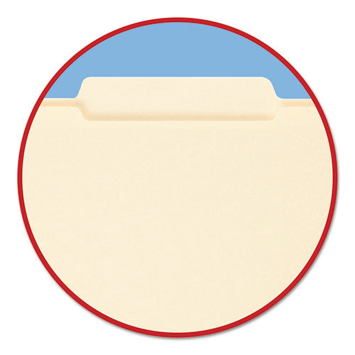 Reinforced Guide Height File Folders, 2-5-cut 2-ply Tab, Right Of Center, Letter Size, Manila, 100-box
