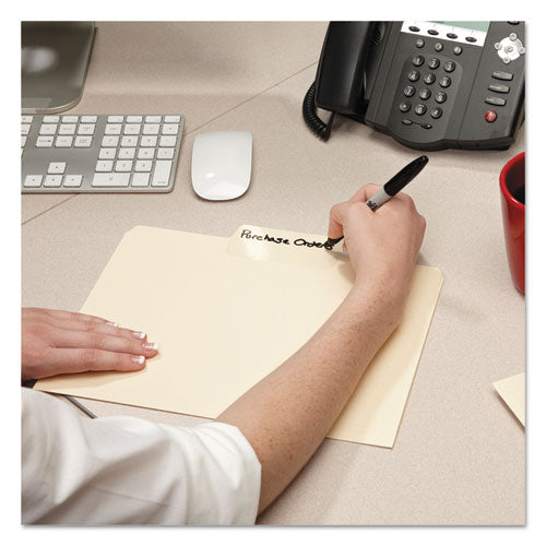 Erasable Supertab File Folders, 1-3-cut Tabs, Letter Size, Manila, 24-pack