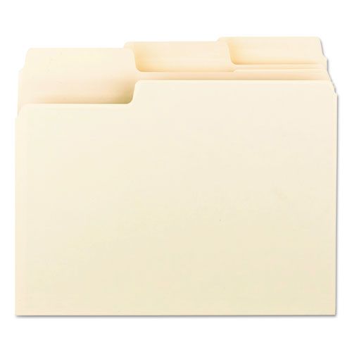 Erasable Supertab File Folders, 1-3-cut Tabs, Letter Size, Manila, 24-pack