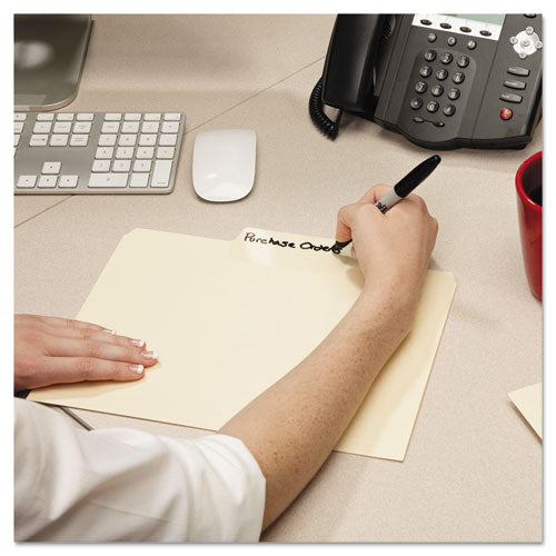 Erasable Supertab File Folders, 1-3-cut Tabs, Letter Size, Manila, 24-pack