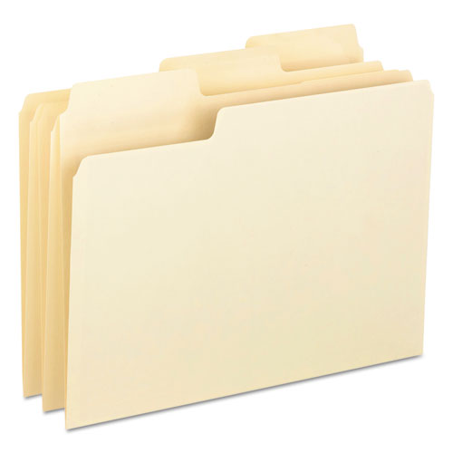 Erasable Supertab File Folders, 1-3-cut Tabs, Letter Size, Manila, 24-pack
