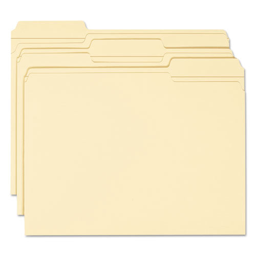 Expandable Heavyweight File Folders, 1-3-cut Tabs, Letter Size, Manila, 50-box