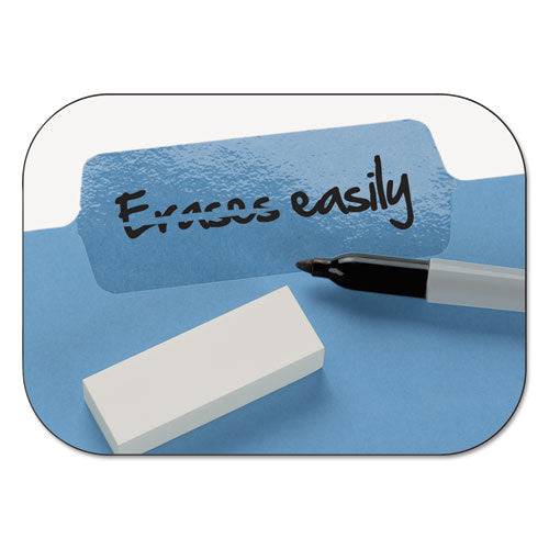 Erasable Supertab File Folders, 1-3-cut Tabs, Letter Size, Assorted, 24-pack