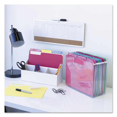 Erasable Supertab File Folders, 1-3-cut Tabs, Letter Size, Assorted, 24-pack