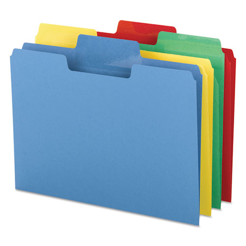 Erasable Supertab File Folders, 1-3-cut Tabs, Letter Size, Assorted, 24-pack