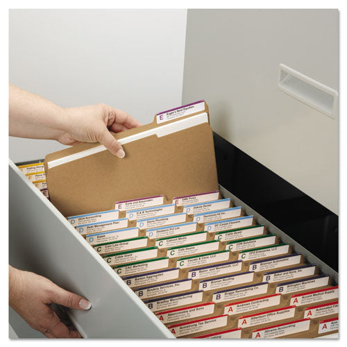 Heavyweight Kraft File Folders, 1-3-cut Tabs, Letter Size, 11 Pt. Kraft, 100-box