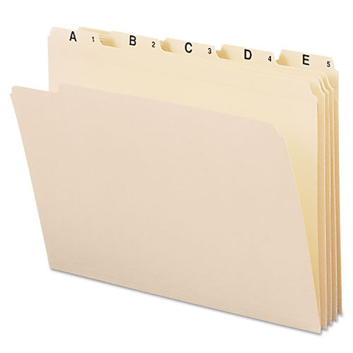 Indexed File Folder Sets, 1-5-cut Tabs, 1-31, Letter Size, Manila, 31-set