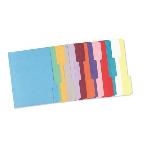 Reinforced Top Tab Colored File Folders, 1-3-cut Tabs, Letter Size, Gray, 100-box