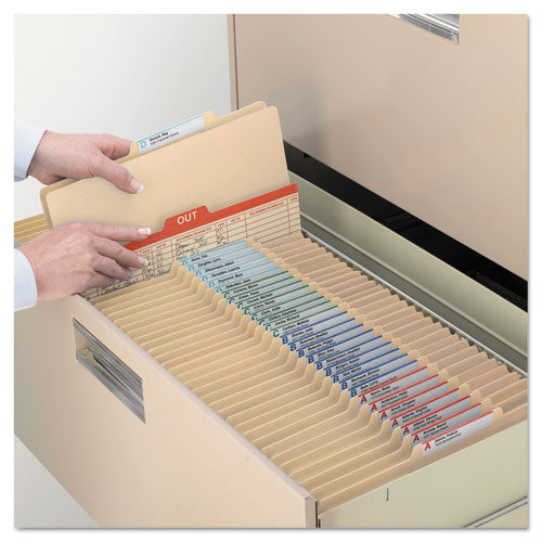 Manila Four- And Six-section Top Tab Classification Folders, 2 Dividers, Letter Size, Manila, 10-box