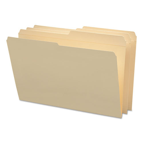 Reinforced Tab Manila File Folders, 1-2-cut Tabs, Legal Size, 11 Pt. Manila, 100-box
