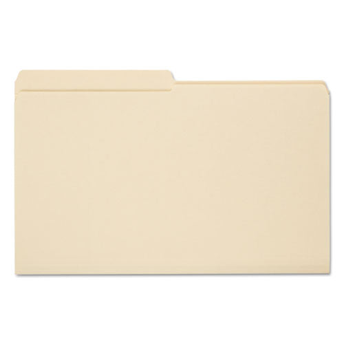 Reinforced Tab Manila File Folders, 1-2-cut Tabs, Legal Size, 11 Pt. Manila, 100-box