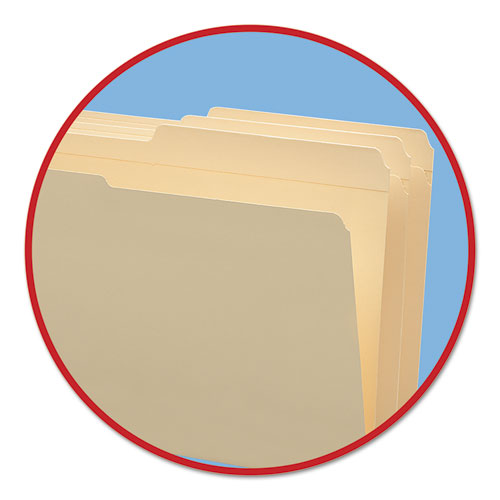 Reinforced Tab Manila File Folders, 1-2-cut Tabs, Legal Size, 11 Pt. Manila, 100-box