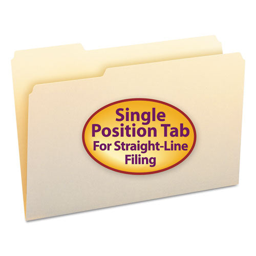 Manila File Folders, 1-3-cut Tabs, Left Position, Legal Size, 100-box
