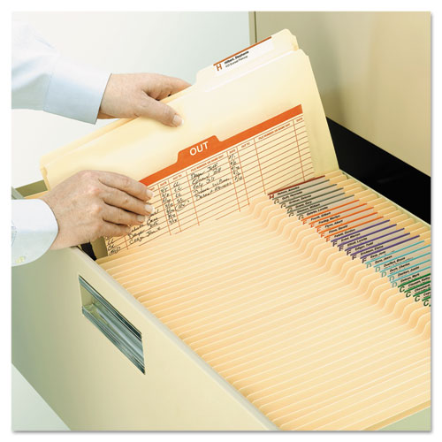 Reinforced Guide Height File Folders, 2-5-cut Tabs, Right Of Center, Legal Size, Manila, 100-box