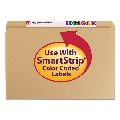 Heavyweight Kraft File Folders, Straight Tab, Legal Size, 11 Pt. Kraft, 100-box