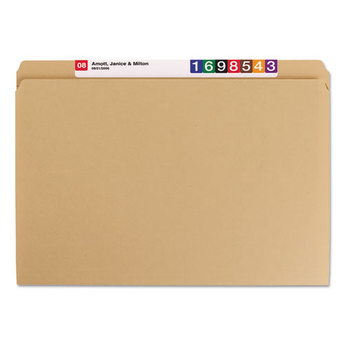 Heavyweight Kraft File Folders, Straight Tab, Legal Size, 11 Pt. Kraft, 100-box