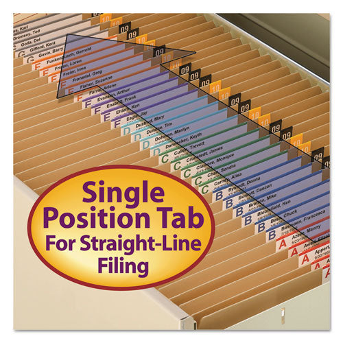 Heavyweight Kraft File Folders, Straight Tab, Legal Size, 11 Pt. Kraft, 100-box
