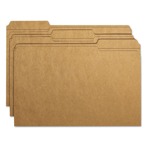 Heavyweight Kraft File Folders, 1-3-cut Tabs, Legal Size, 11 Pt. Kraft, 100-box