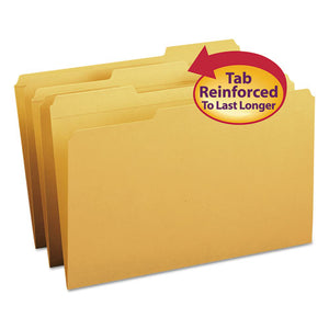 Reinforced Top Tab Colored File Folders, 1-3-cut Tabs, Legal Size, Goldenrod, 100-box