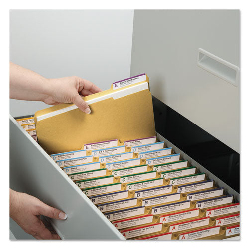 Reinforced Top Tab Colored File Folders, 1-3-cut Tabs, Legal Size, Goldenrod, 100-box