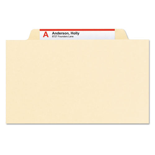 Manila Four- And Six-section Top Tab Classification Folders, 2 Dividers, Legal Size, Manila, 10-box