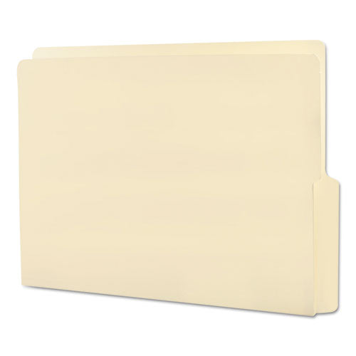 Heavyweight Manila End Tab Folders, 9" Front, 1-2-cut Tabs, Bottom Position, Letter Size, 100-box