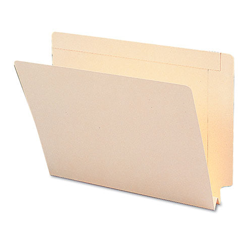 Heavyweight Manila End Tab Expansion Folders, Straight Tab, Letter Size, 50-box