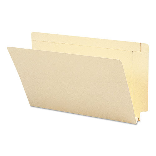 Heavyweight Manila End Tab Expansion Folders, Straight Tab, Legal Size, 50-box