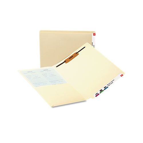 Heavyweight Manila End Tab Pocket Folders With One Fastener, Straight Tab, Letter Size, 50-box