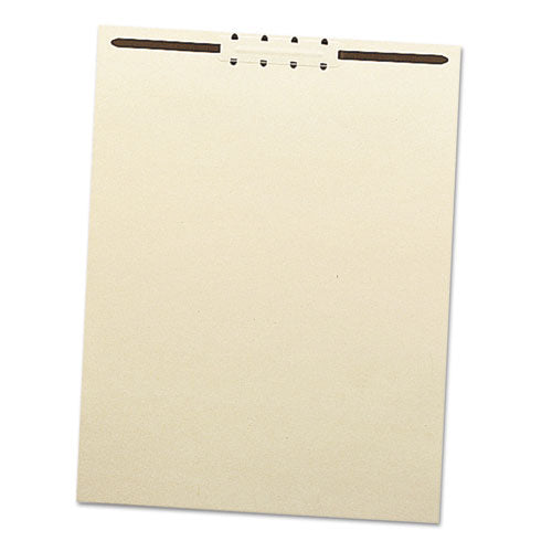 File Backs W- 2" Capacity Prong Fasteners, Letter Size, Manila, 100-box