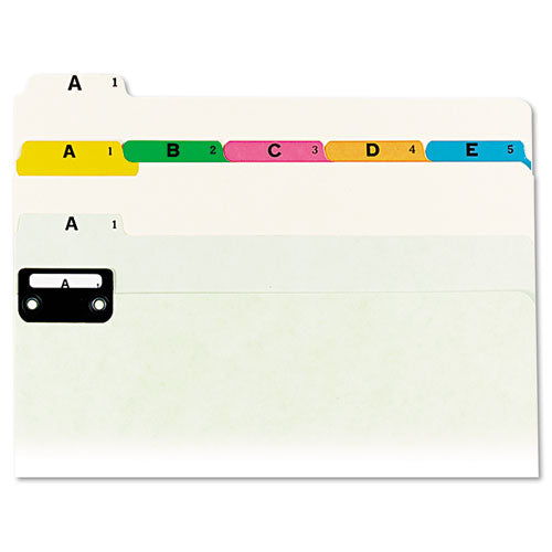 Alphabetic Top Tab Indexed File Guide Set, 1-5-cut Top Tab, A To Z, 8.5 X 11, Manila, 25-set