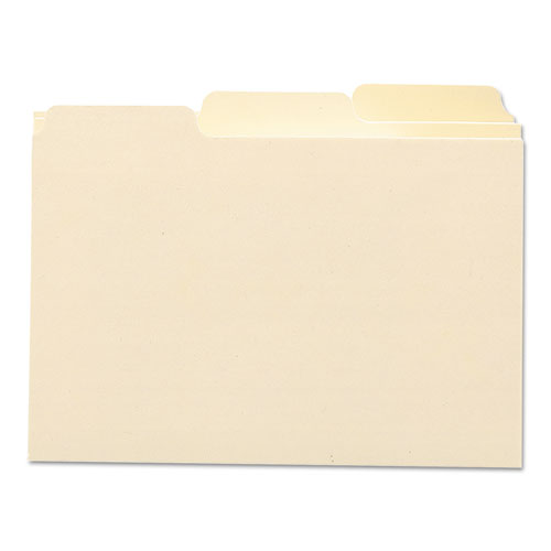 Manila Card Guides, 1-3-cut Top Tab, Blank, 4 X 6, Manila, 100-box