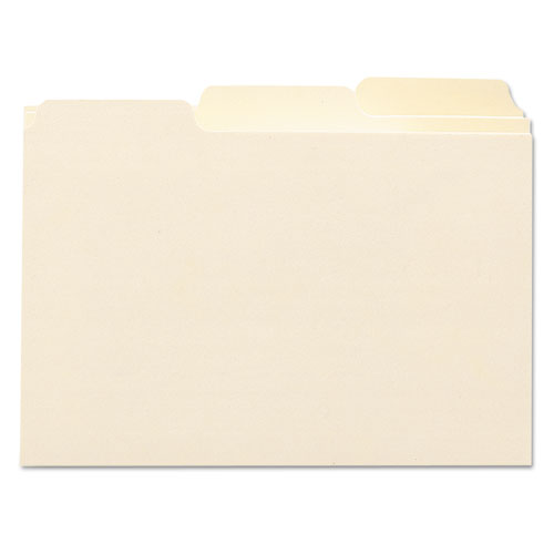Manila Card Guides, 1-3-cut Top Tab, Blank, 4 X 6, Manila, 100-box