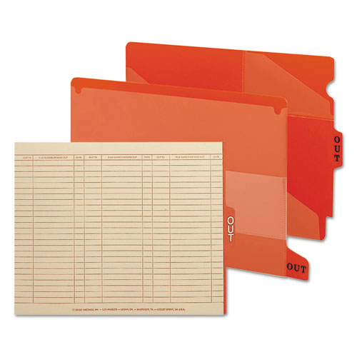 Manila Out Guides With Printed Form, 1-5-cut End Tab, Out, 8.5 X 11, Manila, 100-box