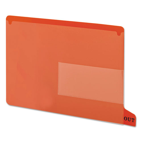 Colored Poly Out Guides With Pockets, 1-3-cut End Tab, Out, 8.5 X 11, Red, 25-box