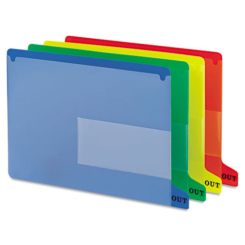 Colored Poly Out Guides With Pockets, 1-3-cut End Tab, Out, 8.5 X 11, Yellow, 25-box