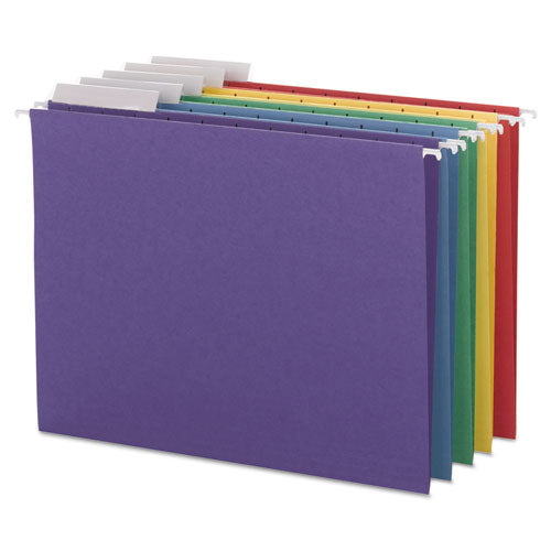 Color Hanging Folders With 1-3 Cut Tabs, Letter Size, 1-3-cut Tab, Blue, 25-box