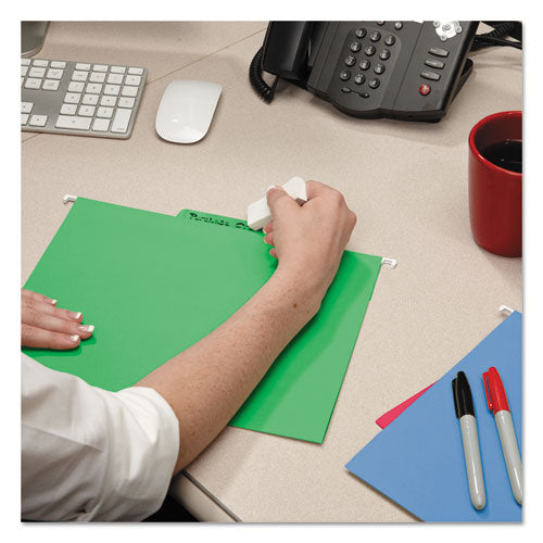 Erasable  Folders, Letter Size, 1-3-cut Tab, Assorted, 18-box