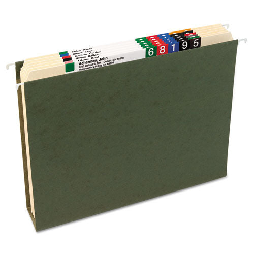 Box Bottom Hanging File Folders, Letter Size, Standard Green, 25-box