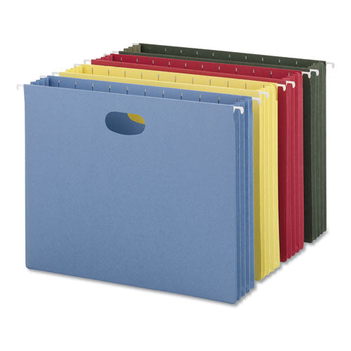 Hanging Pockets With Full-height Gusset, Legal Size, Standard Green, 25-box