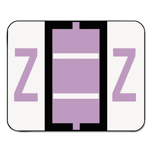 A-z Color-coded End Tab Filing Labels, Z, 1 X 1.25, White, 500-roll