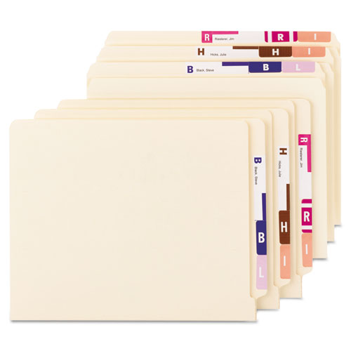 Alphaz Color-coded Labels Starter Set, A-z, 1.16 X 3.13, Assorted, 5-sheet, 300 Sheets-box