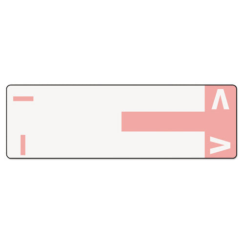 Alphaz Color-coded First Letter Combo Alpha Labels, I-v, 1.16 X 3.63, Pink-white, 5-sheet, 20 Sheets-pack