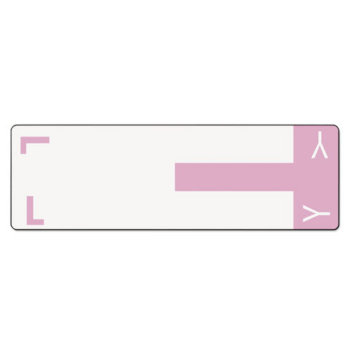 Alphaz Color-coded First Letter Combo Alpha Labels, L-y, 1.16 X 3.63, Lavender-white, 5-sheet, 20 Sheets-pack
