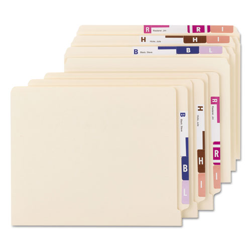 Alphaz Color-coded Labels Starter Set, A-z, 1 X 1.63, Assorted, 10-sheet, 220 Sheets-box